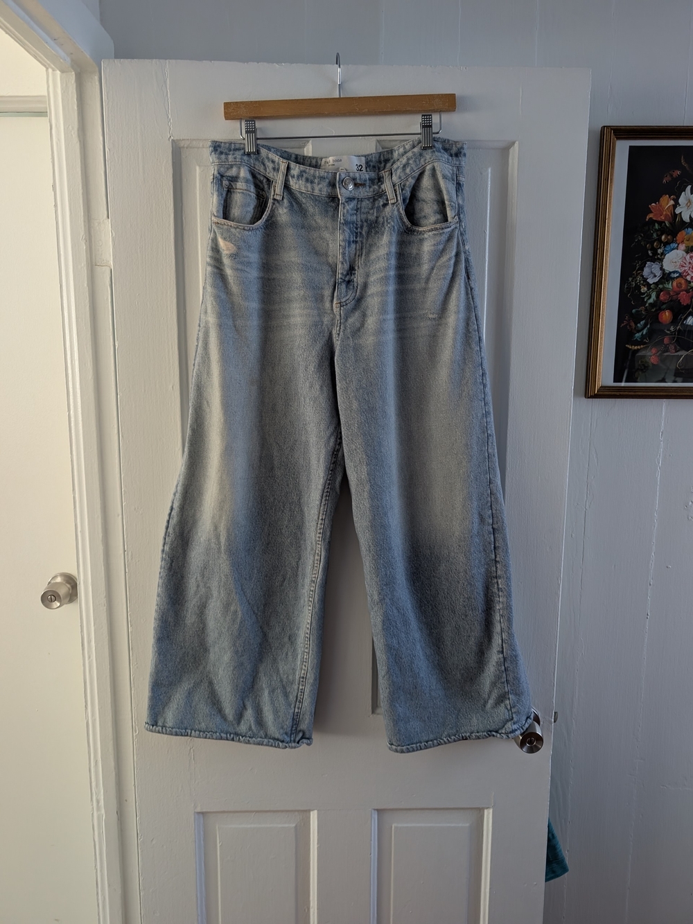 rag & bone Miramar Sofie Light Blue Wideleg Sweatpant Feel Knit Jeans